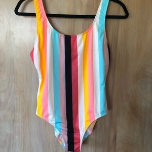 Solid & Striped striped one piece swimsuit